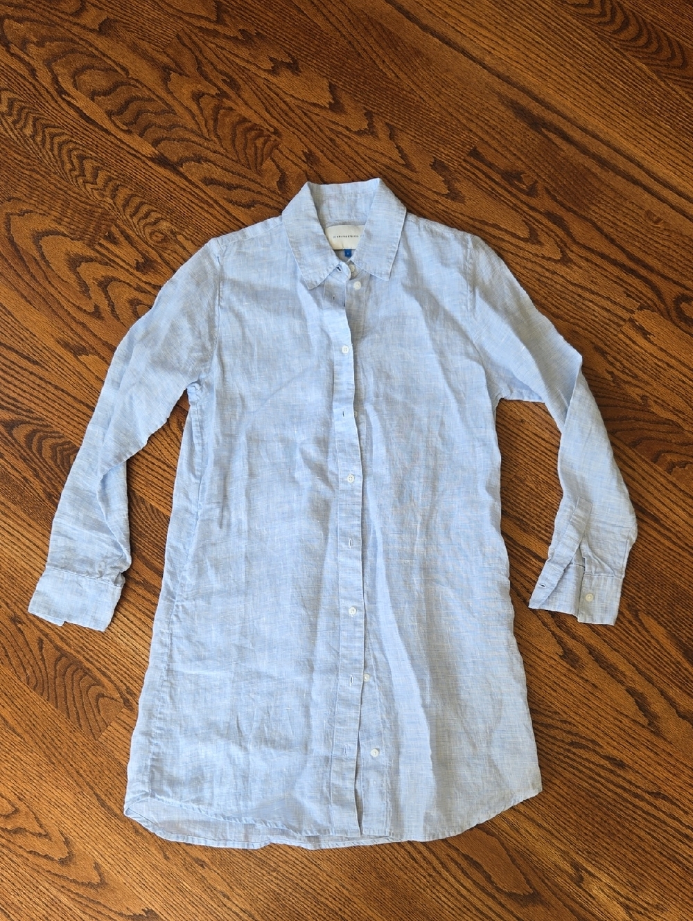 Solid & Striped Linen Shirt-dress